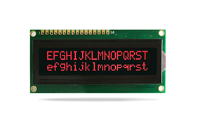 JXD1602A字符液晶 FSTN负显 红字