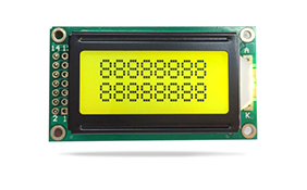 字符型液晶JXD0802A 黄绿屏黄绿光